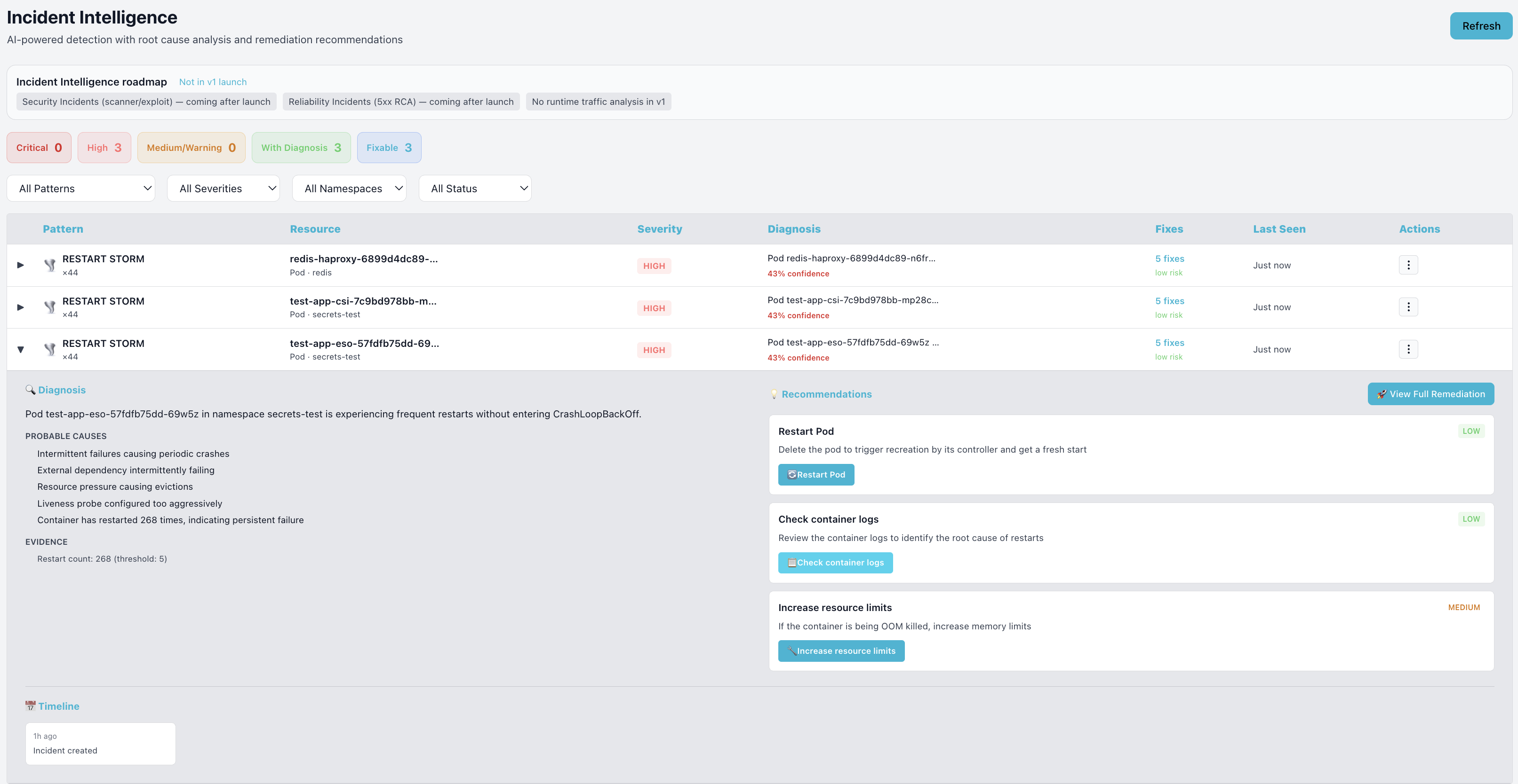 KubeGraf Web Dashboard Screenshot